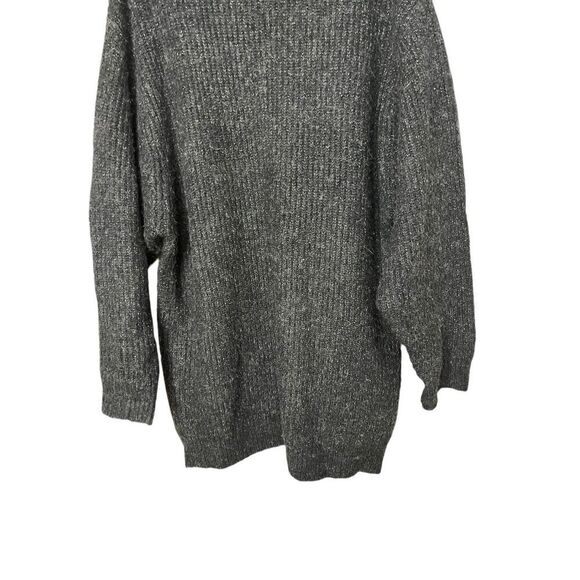 Zara‎ Knit Wool Blend Gray Mock Neck Sweater Dress Size M - Picture 3 of 7